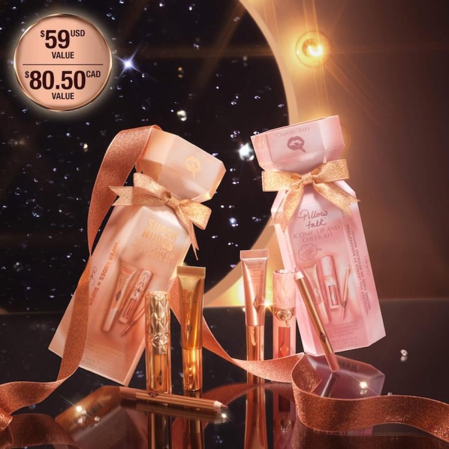 Charlotte Tilbury  Lip and Cheek Trio Makeup Gift Set - Supernudes