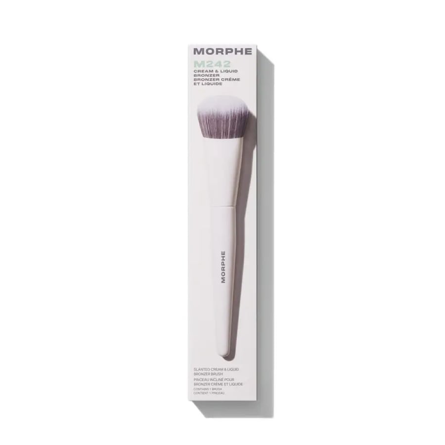 MORPHE M242 SLANTED CREAM & LIQUID BRONZER BRUSH