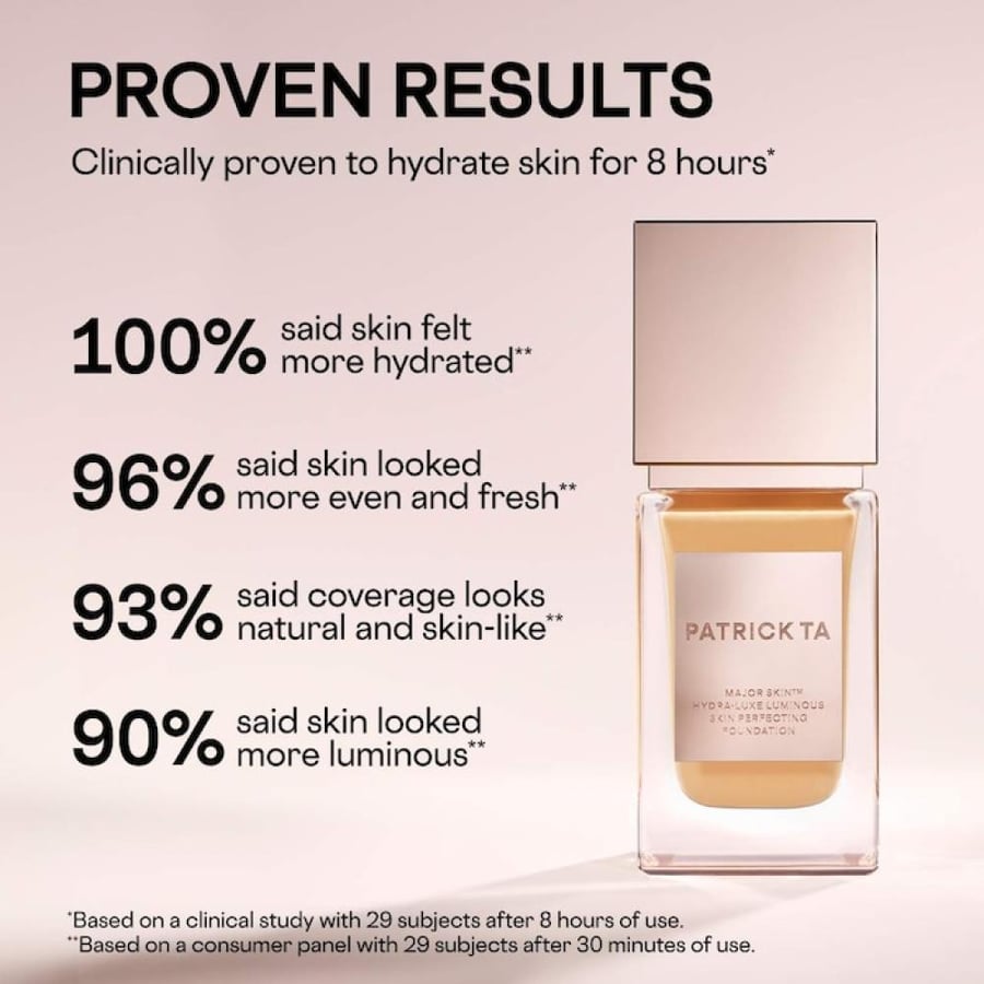 PATRICK TA Major Skin Hydra-Luxe Luminous Skin Perfecting Foundation For Natural Glow - 1 Golden1 Golden