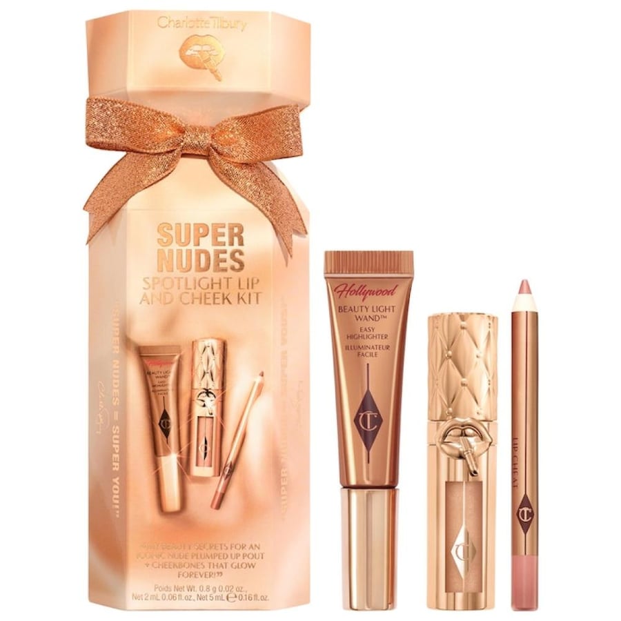 Charlotte Tilbury  Lip and Cheek Trio Makeup Gift Set - Supernudes