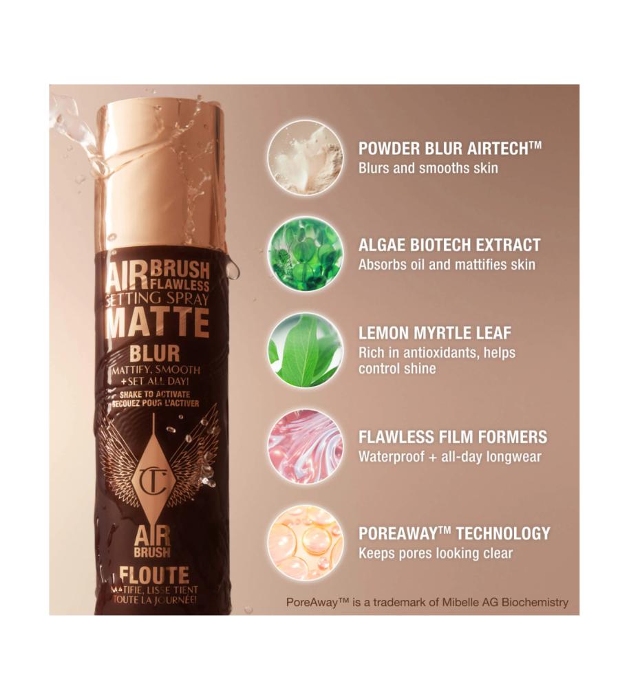 Charlotte Tilbury  Airbrush Flawless Matte Blurring & Waterproof Setting Spray