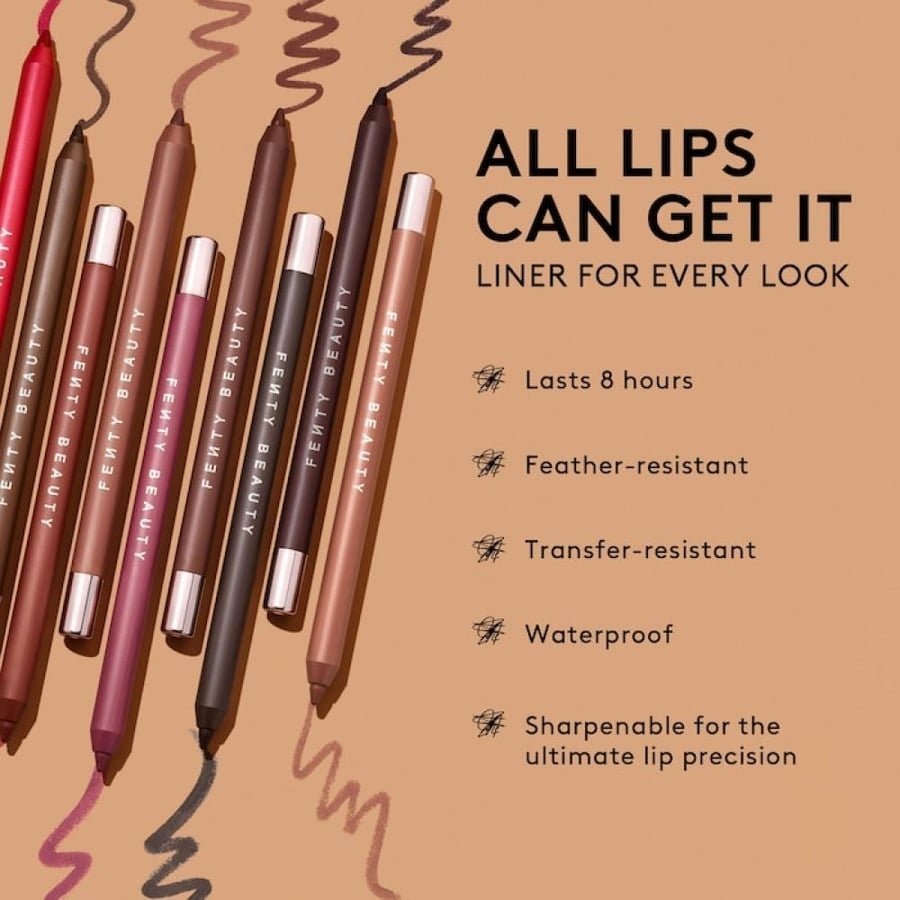 Fenty Beauty by Rihanna  Trace'd Out Longwear Waterproof Pencil Lip Liner - Rose Amber