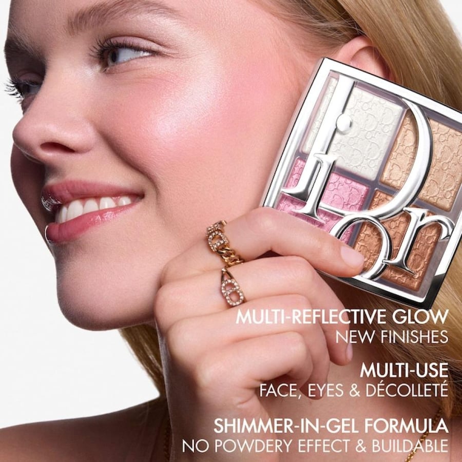 DIOR  Backstage Glow Maximizer Face Palette - 003 Pearly Peach Glow