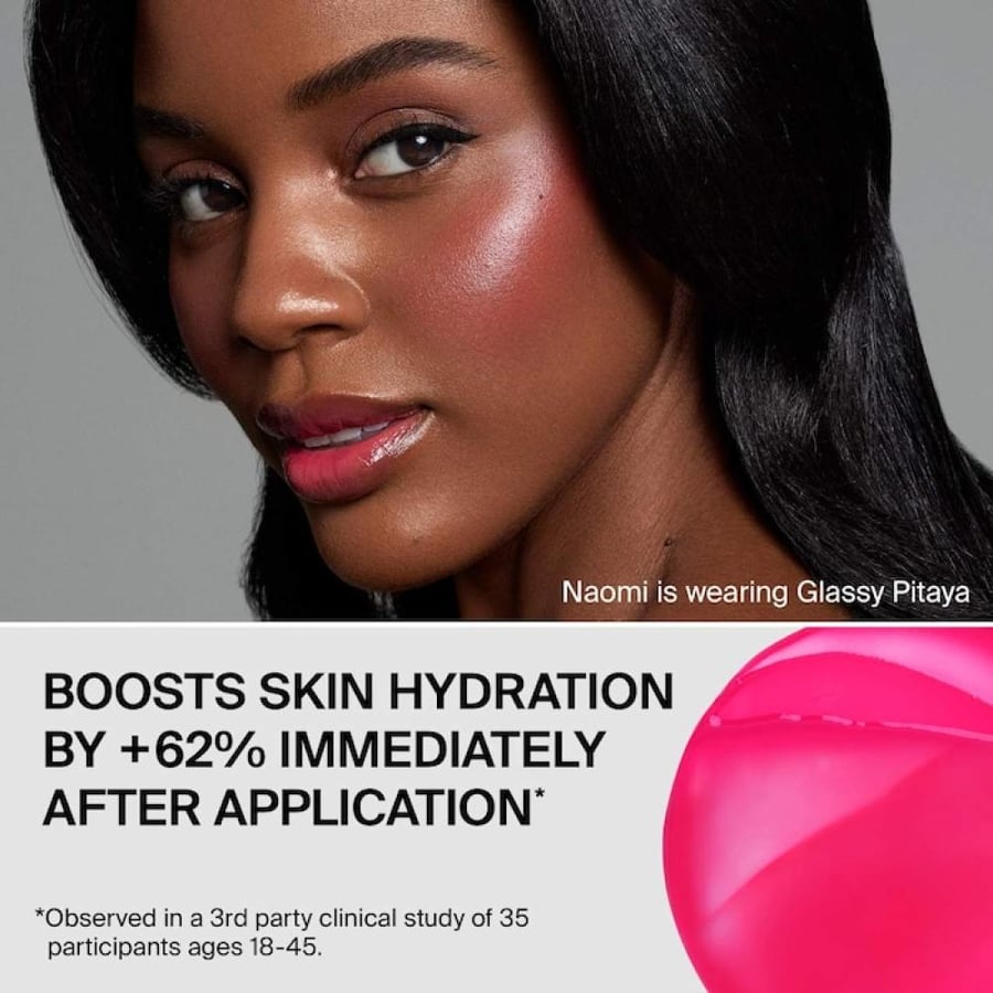 HAUS LABS Color Fuse Longwear Hydrating Glassy Lip + Cheek Blush Balm Stick -  Glassy Pomelo