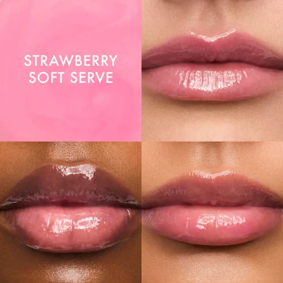 Summer Fridays  Lip Butter Balm Treatment for Hydration + Nourishing Shine - Strawberry Soft Serve