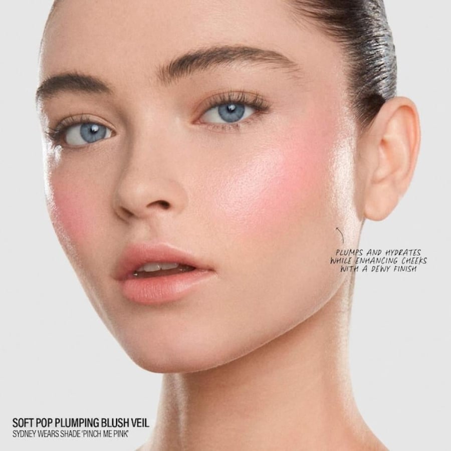 MAKEUP BY MARIO Soft Pop Plumping Cream Blush Veil - Pink Peony