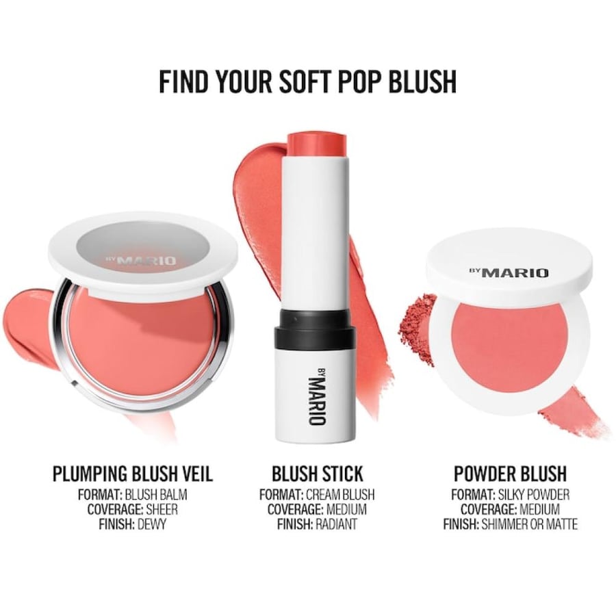 MAKEUP BY MARIO Soft Pop Plumping Cream Blush Veil - Pink Peony