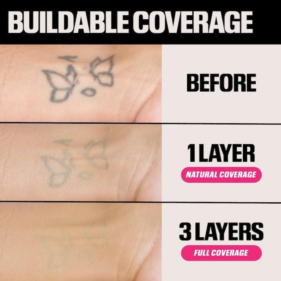 HUDA BEAUTY Easy Blur Natural Airbrush Foundation with Niacinamide - Custard 220N