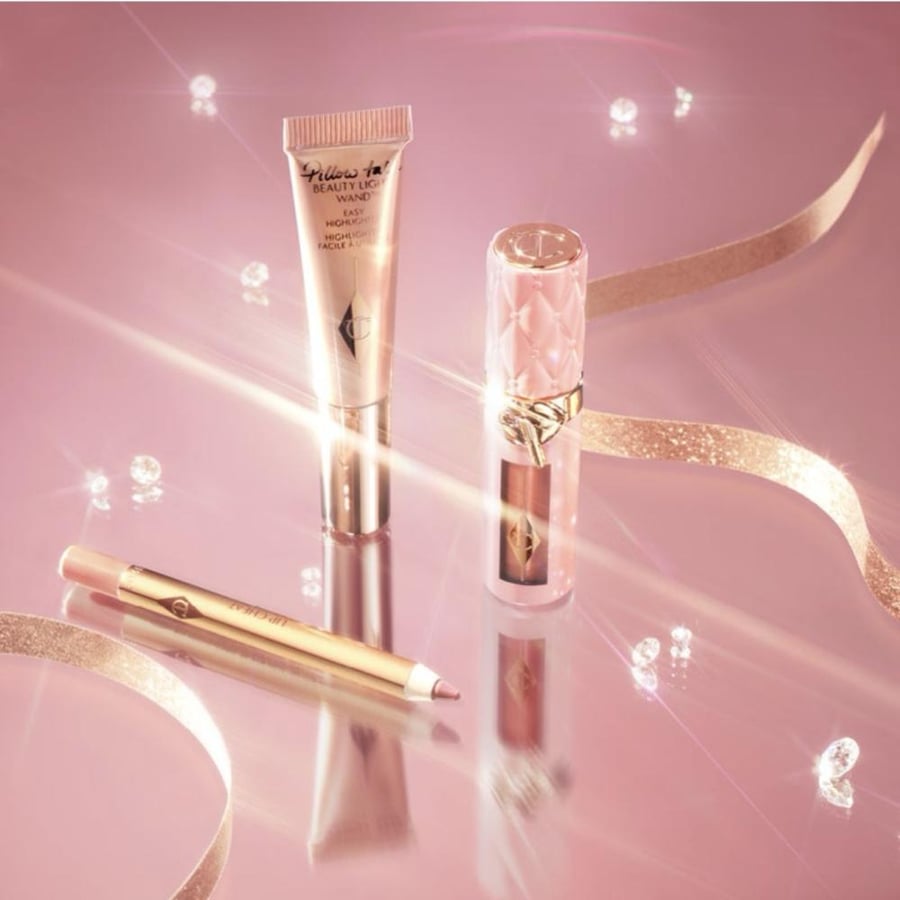 Charlotte Tilbury Lip and Cheek Trio Makeup Gift Set - Pillow Talk