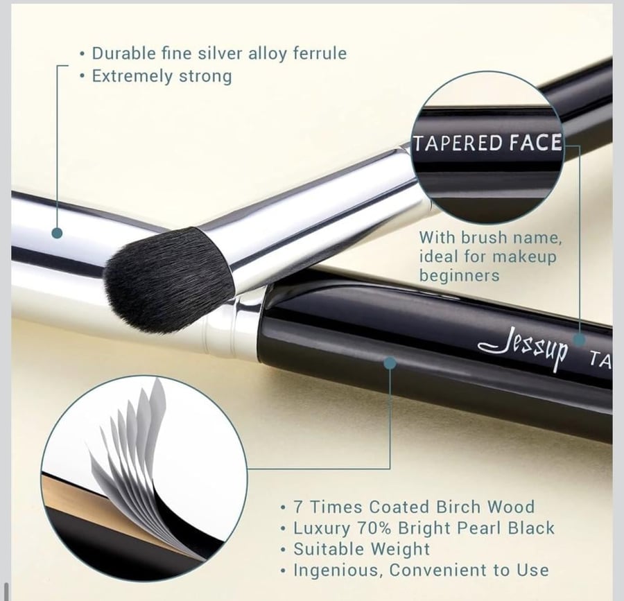Jessup beauty Makeup Brush Set T092 - 15pcs