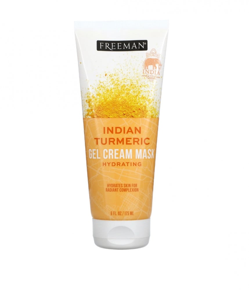 Cream gel mask cosmetic with Indian turmeric