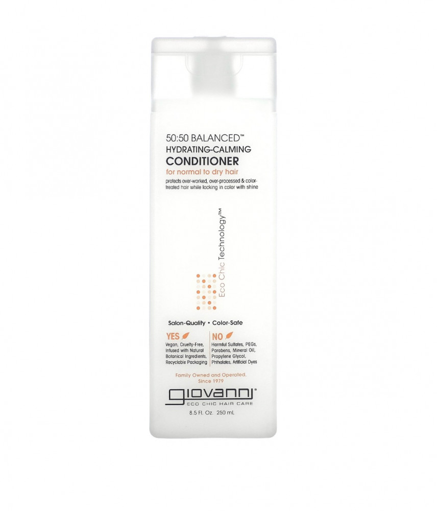 Giovanni, the moisturizing and soothing balm 50:50 Balanced, for normal and dry hair (250 ml)