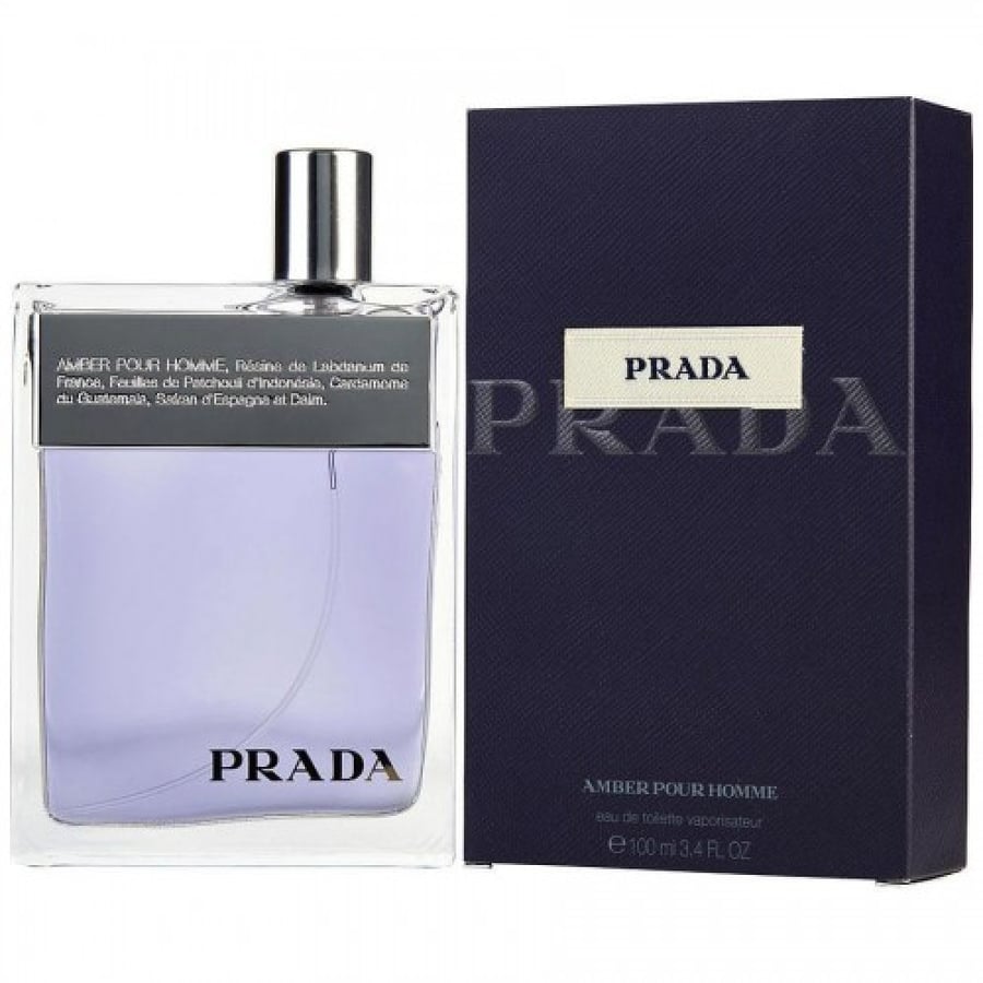 عطر برادا عنبر بور أوم أو دو تواليت للرجال100مل – Prada Amber Pour Homme Eau de Toilette For Men 100ml