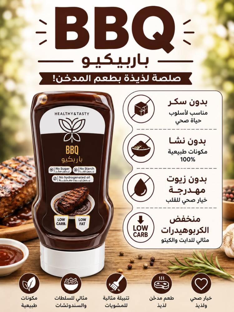 باربيكيو صلصه لذيده بطعم المدخن
