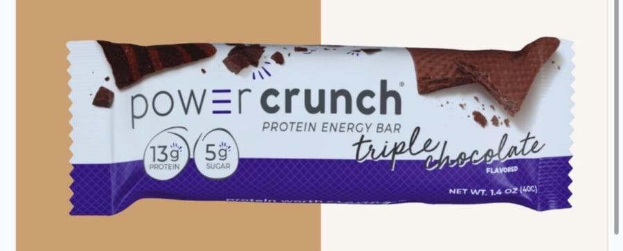 لوح طاقة بروتيني ويفر بنكهة الشوكولاتة الثلاثية (Triple Chocolate) من Power Crunch