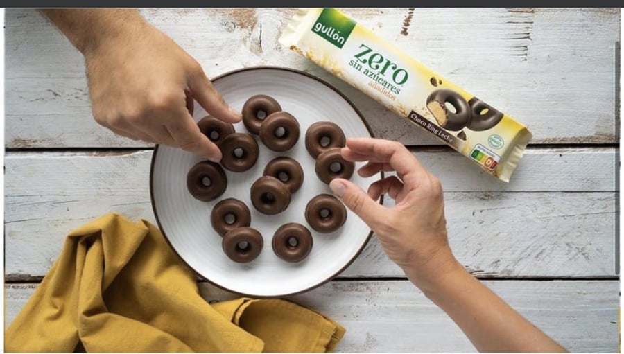 بسكويت Zero Sugar Free من جولن زيرو حلقات بسكويت مغطاة بشوكلاتة الحليب 128 جرام