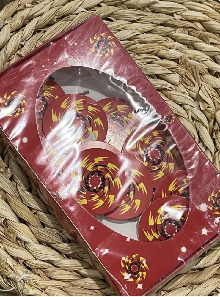 Rotating traditional tray, box of 10 pieces