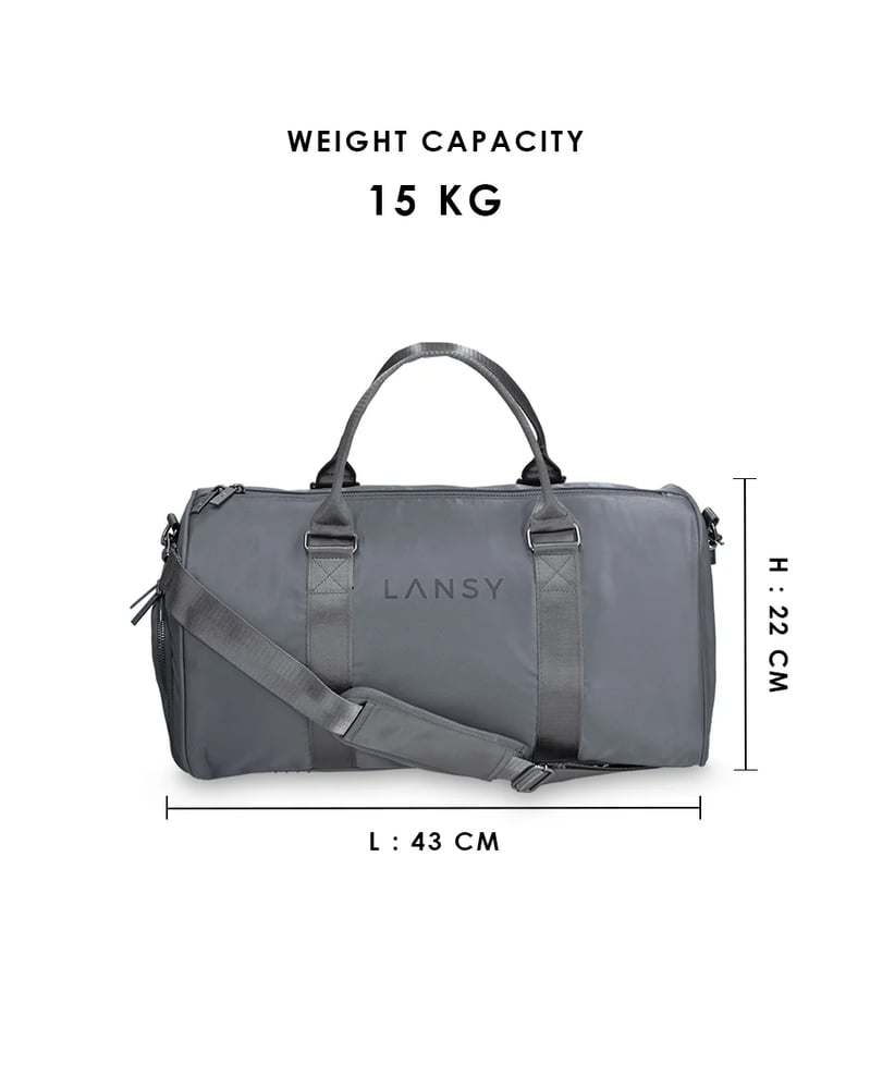 Lansy Luxury Sports Bag (Grey)