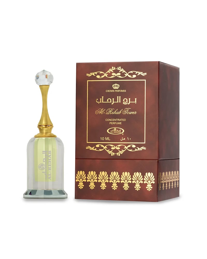مكونات عطر برج الرحاب فواكه طازجة وزهور ومسك وصندل