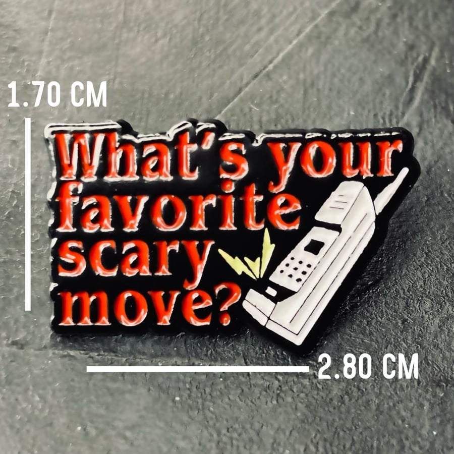 بروش فلم سكريم Pin Badge Scream What’s Your Favorite Scary Movie