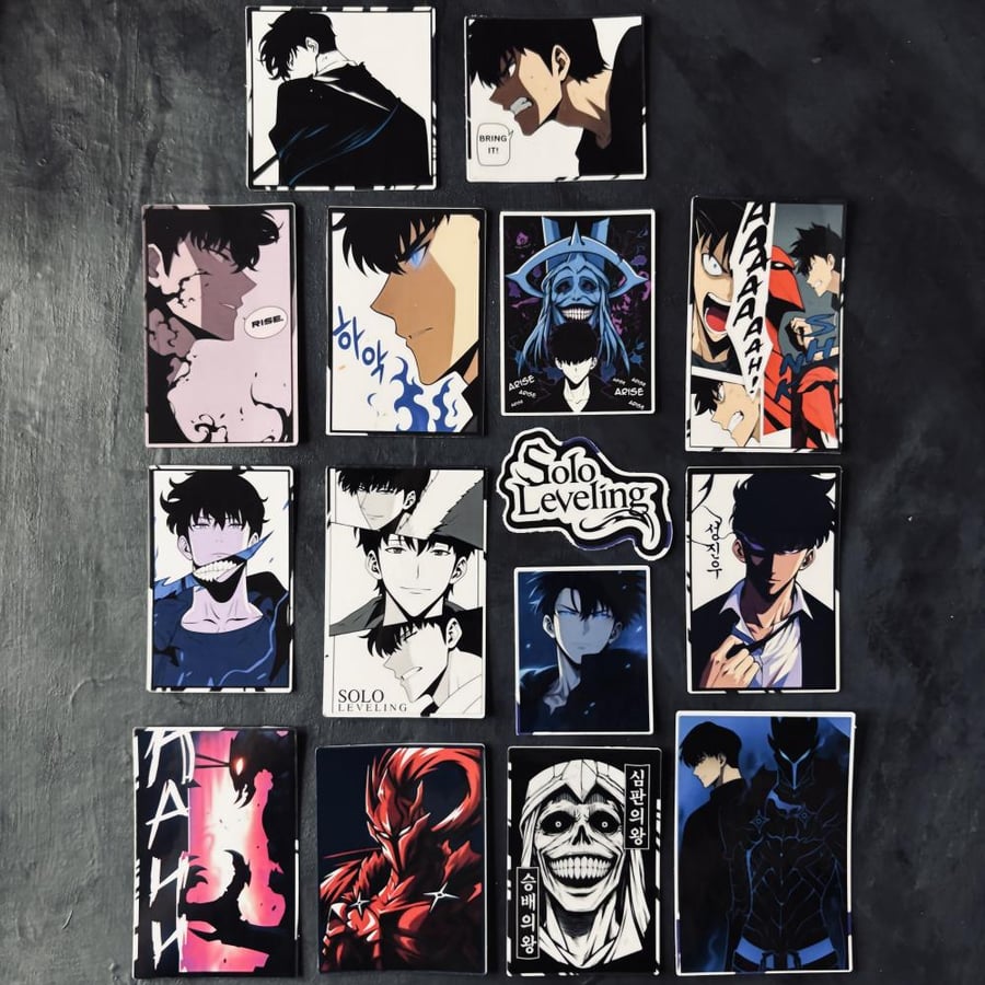 ستيكرات سولو ليفلينج مقاومة للماء Solo Leveling Stickers Waterproof