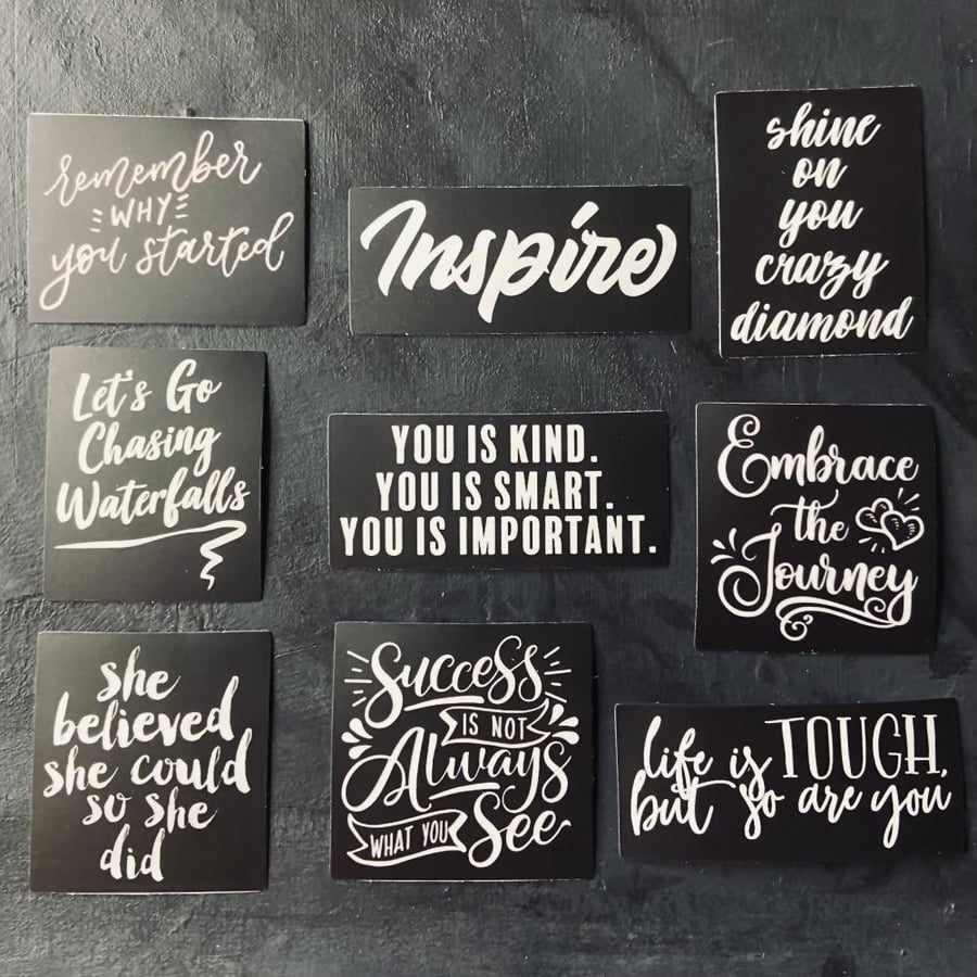 ستيكرات عبارات تحفيزية Motivation Waterproof Stickers VIT5