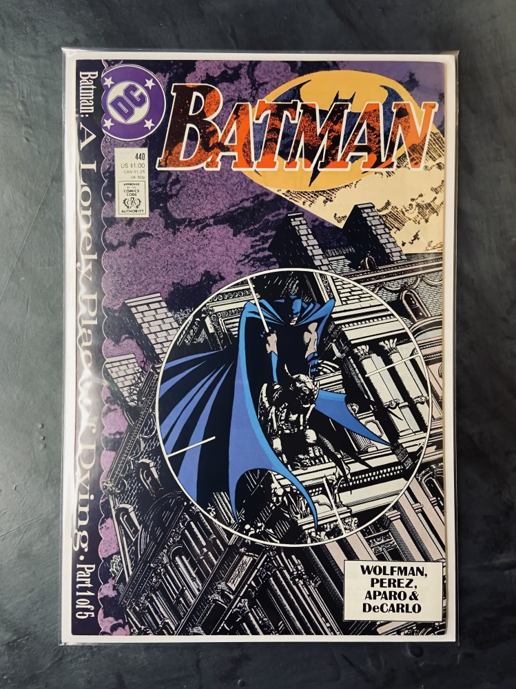 كوميك دي سي Batman A Lonely Place of Dying Part 1 of 5  #440 / FN