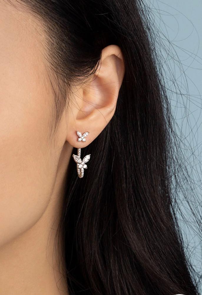 Apm monaco -ASYMMETRIC BUTTERFLY EARRINGS