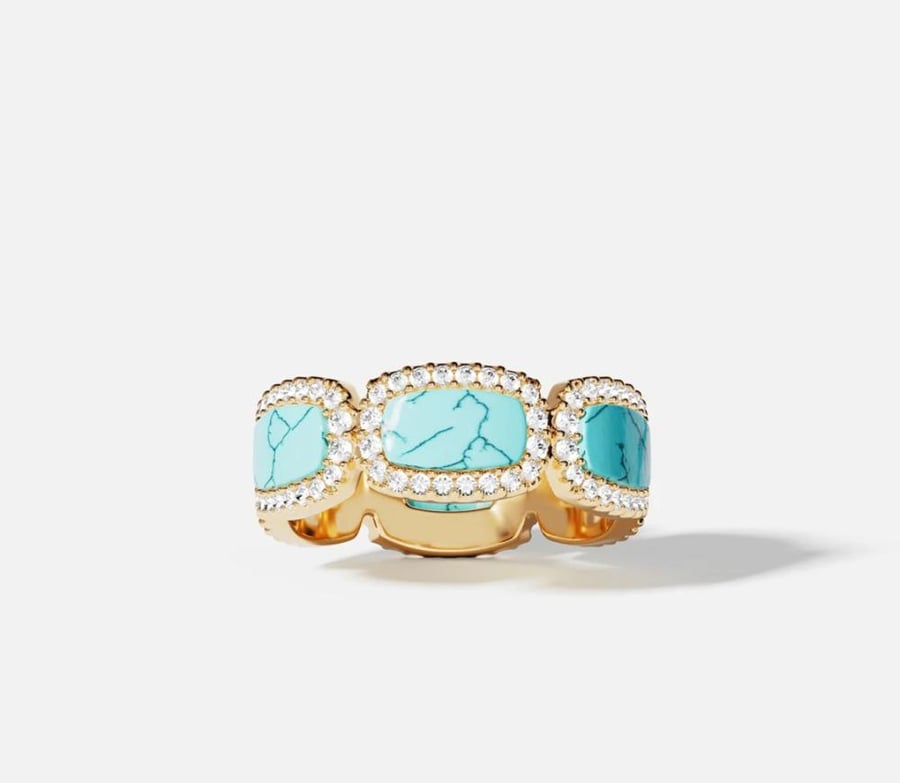 Apm monaco -MALACHITE RING