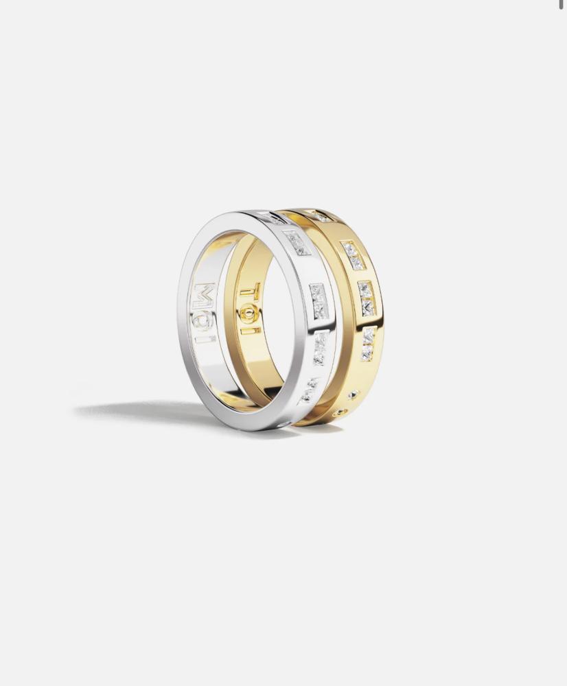 Apm monaco -TOI MOI MORSE CODE RING