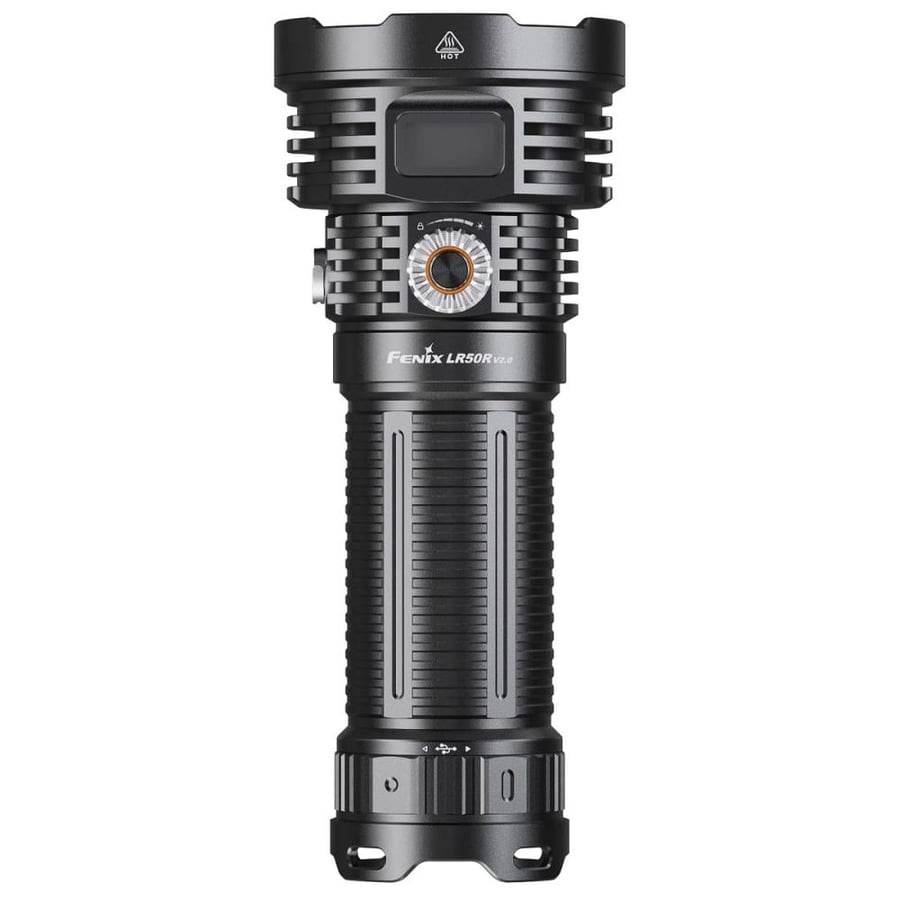 كشاف فينيكس LR50R V2.0 المطور | 18000 لومن ومدى 846 متر + إضاءة UV وحمراء وشاشة OLED