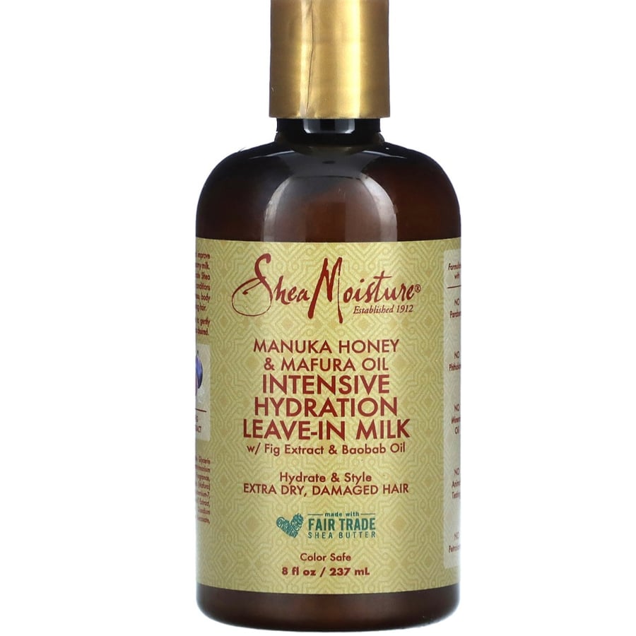 ليف ان  حليب لوشن كريم ترك على الشعر بعسل المانوكا وزيت المافورا 237 مل 8 اونصه من Shea Moisture  للترطيب المكثف