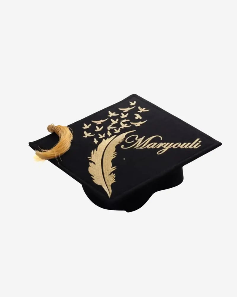 Graduation Cap Embroidered Classic | Maryouli Ahla