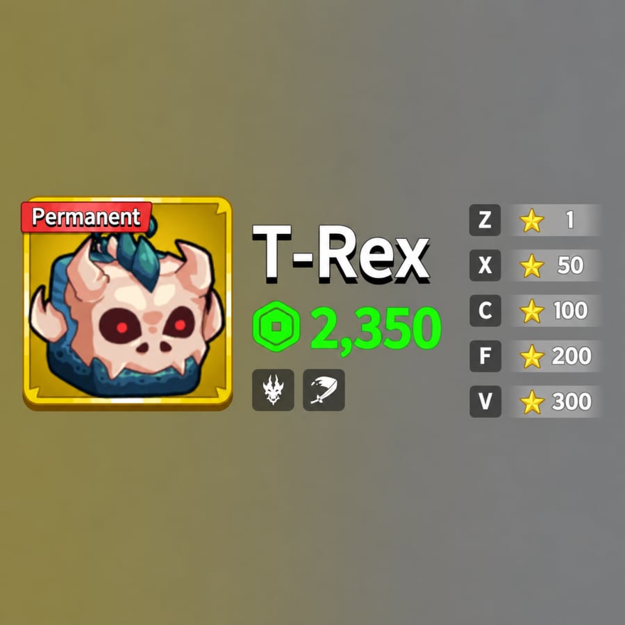 فاكهة الديناصور -T-Rex