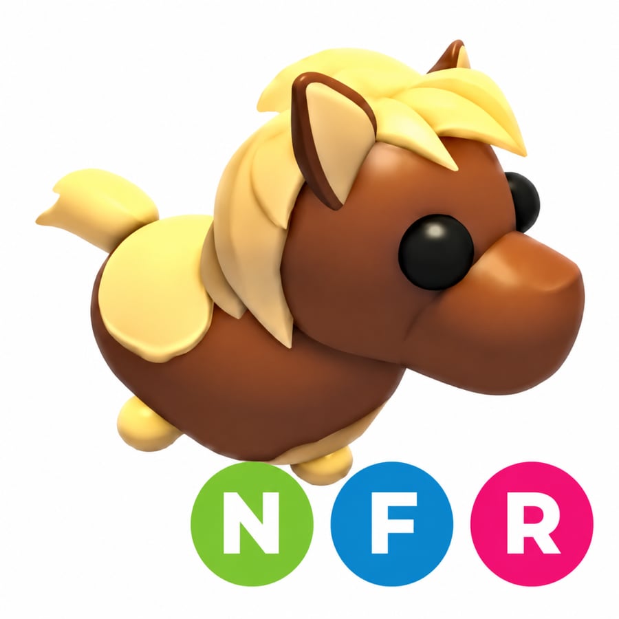 مهر اسكتلندا بني غامق نيون-  NFR Shetland Pony Dark Brown