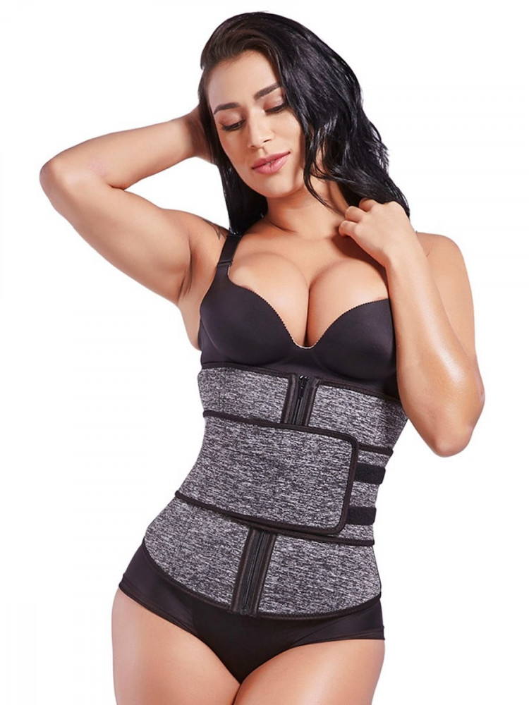 A special sauna corset with 7 steel plates for fat burning and stability