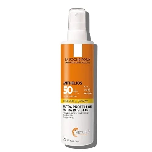 بخاخ غير مرئي للجسم انثيليوس بعامل حماية من الشمس +SPF50 من لاروش بوساي 200مل