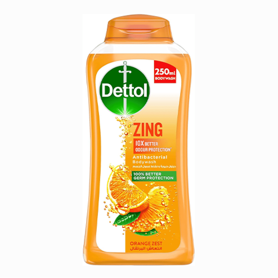 ديتول غسول الجسم زينج انتعاش البرتقال 250مل