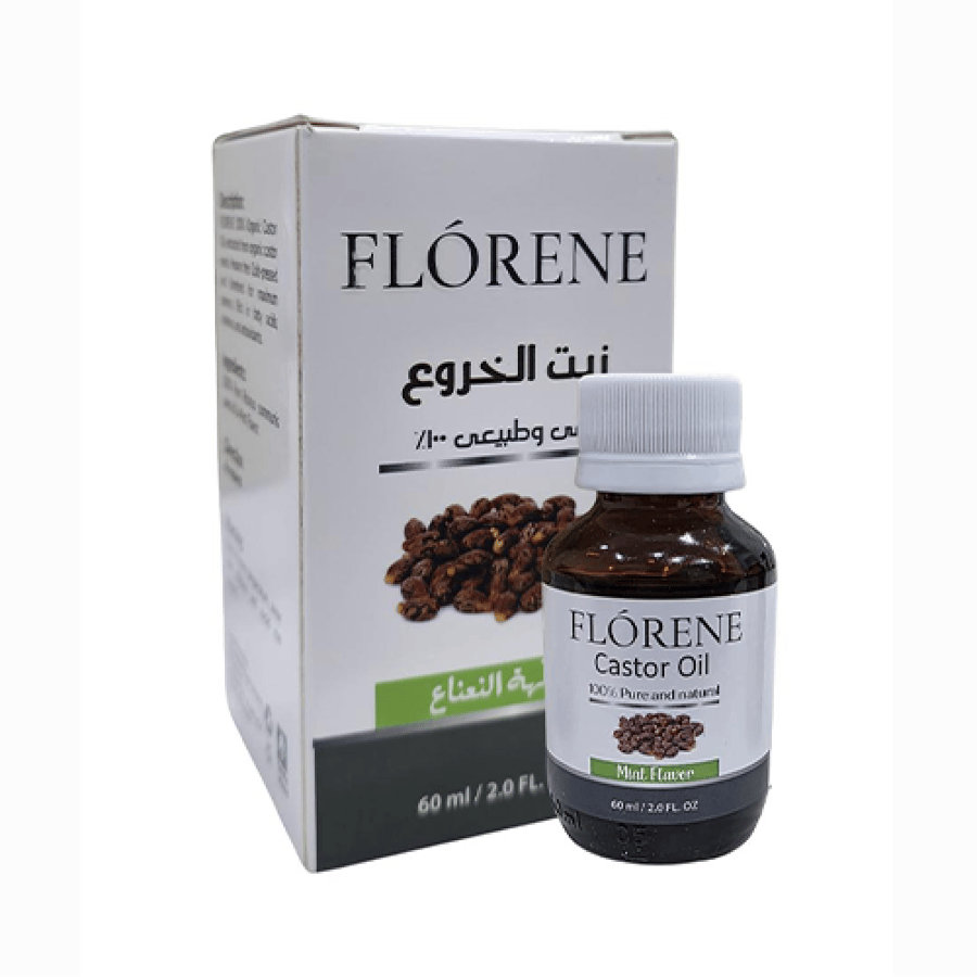 فلورين زيت خروع بنكهة النعناع 60مل