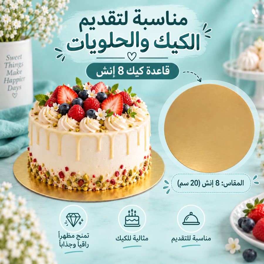 8-inch cake base