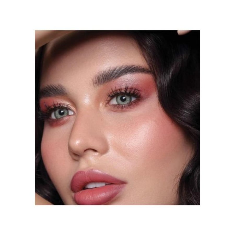 Monthly gold contact lenses Sabreen Gray Green 5