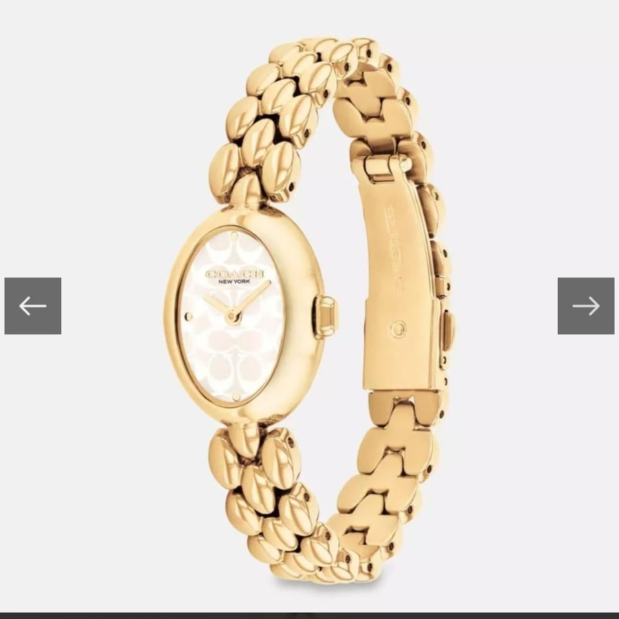 ساعة كوتش ذهبي  مقاس ٢٢.٥ ملم