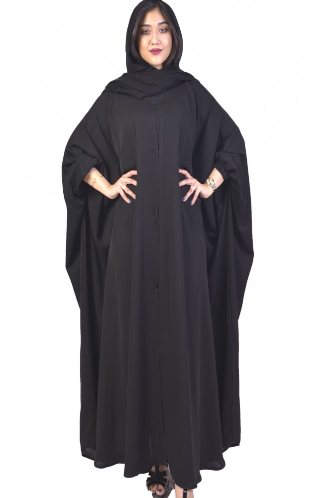 Butterfly abaya with embroidery
