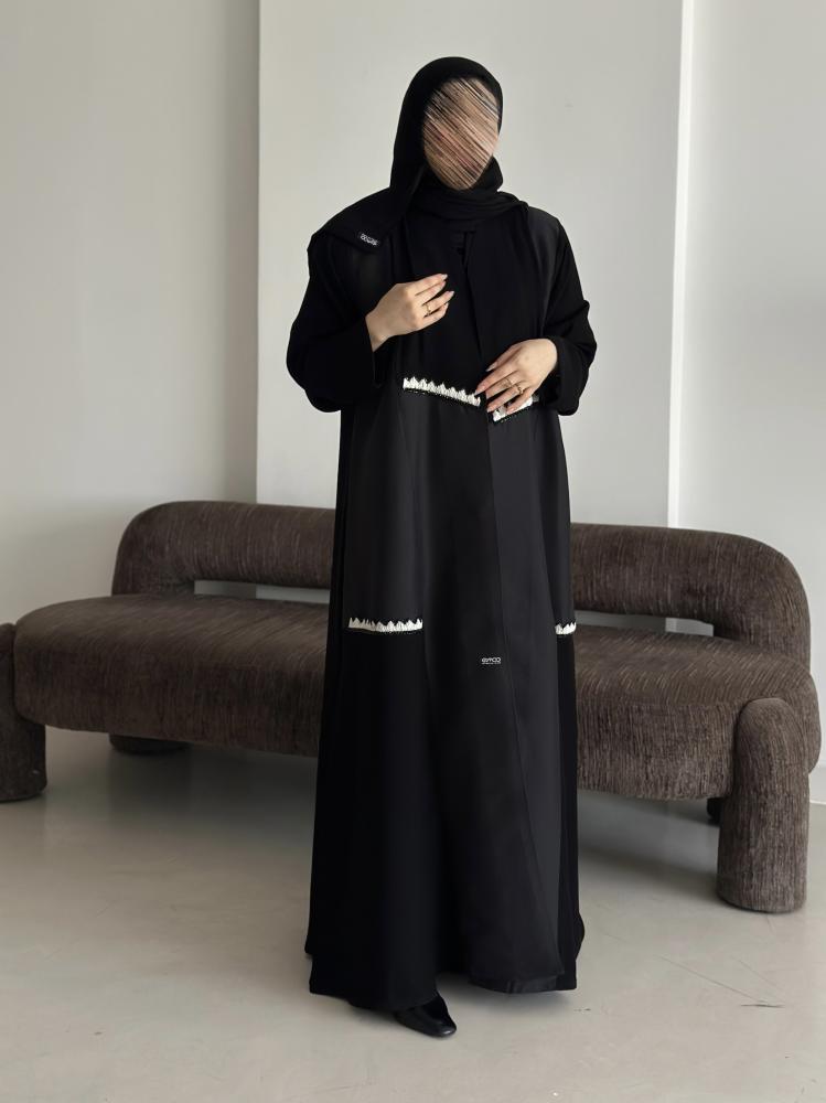 عبايه ندا شك ناعم اوف ويت