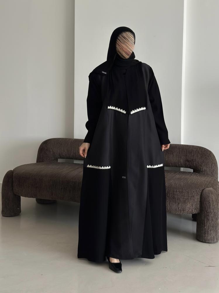عبايه ندا شك ناعم اوف ويت
