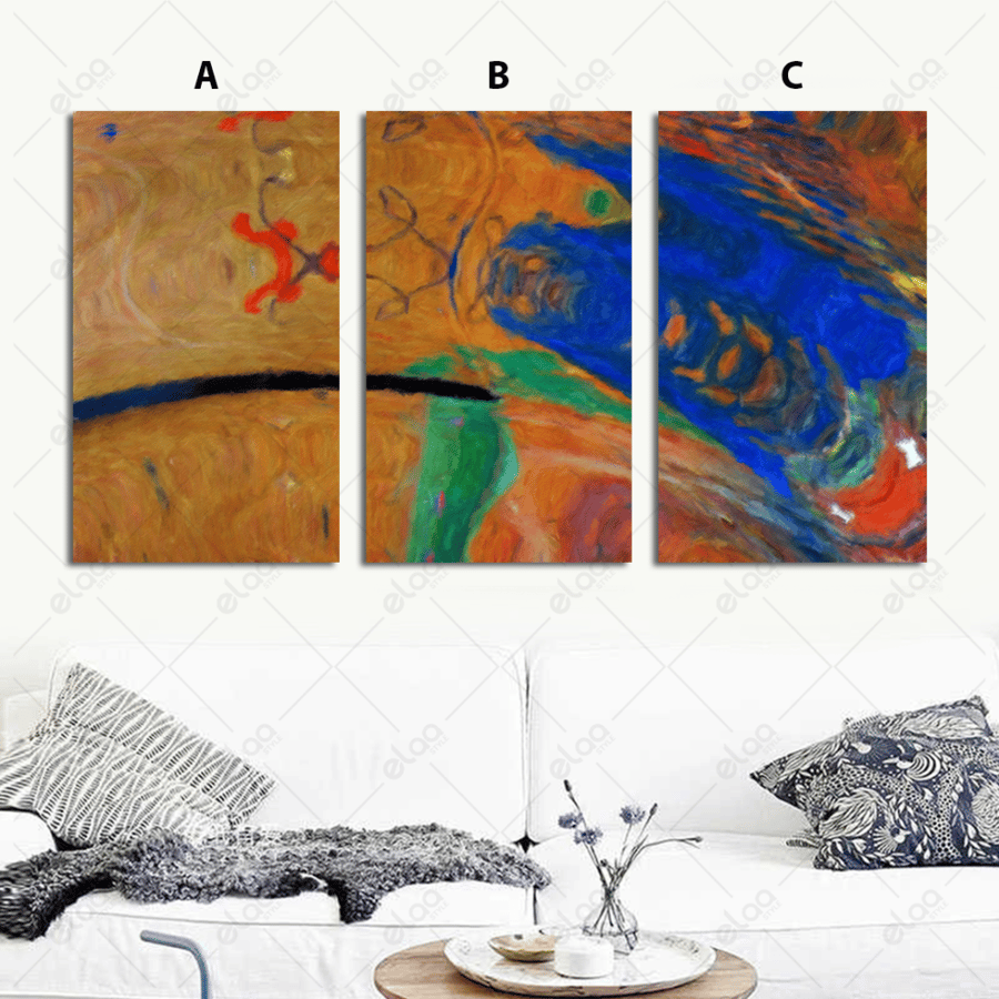 Multiple colors abstract art paintings