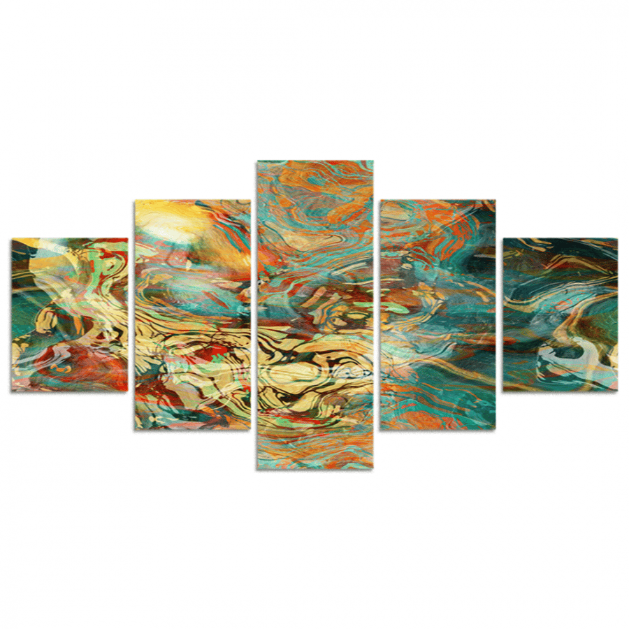 Set of 5 divided plates #G59710