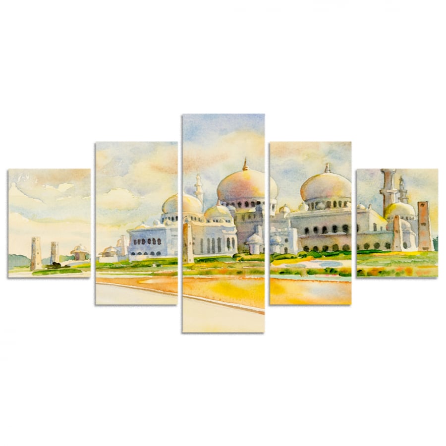 Set of 5 divided plates #G5594