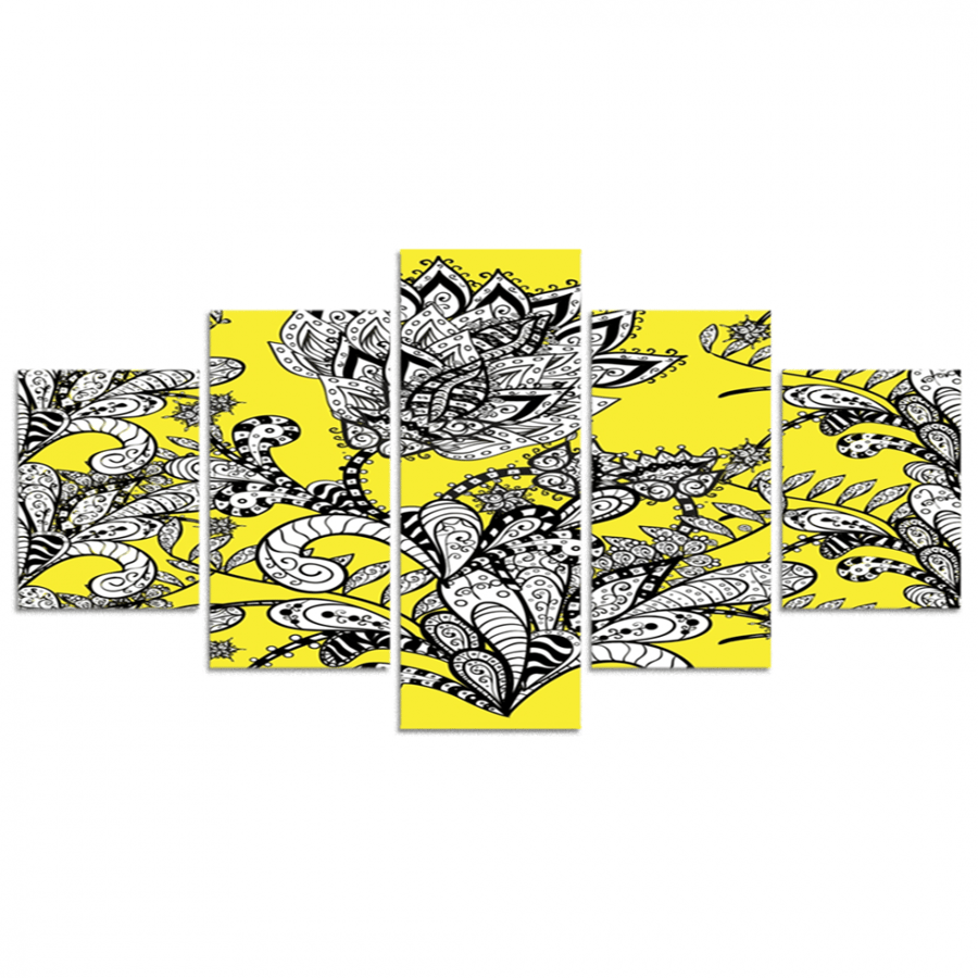 Set of 5 divided plates #G5609