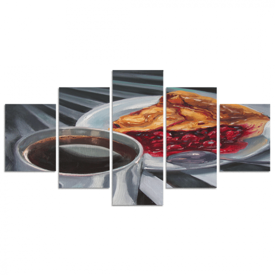 Set of 5 divided plates #G5977